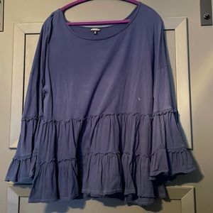 XL Navy Long Sleeve Knit Top